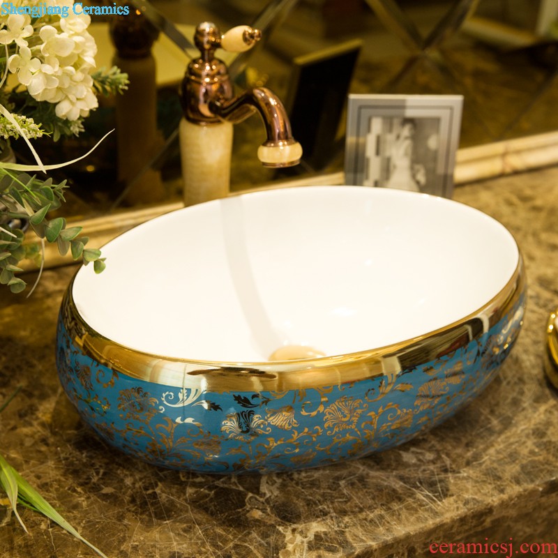 The stage basin of jingdezhen ceramic lavabo that defend bath lavatory basin art basin