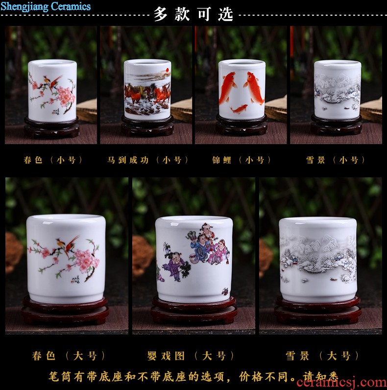 Jingdezhen ceramics New Year red pig baby small ornament household act the role ofing is tasted the Chinese zodiac features of creative decoration