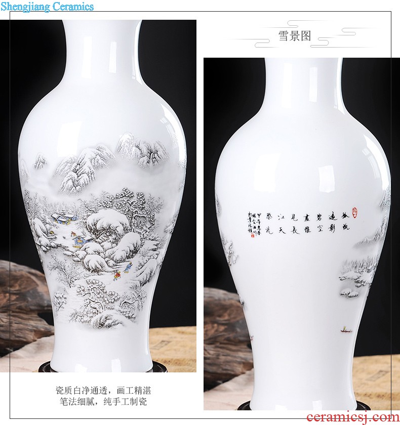 Jingdezhen ceramic vases, furnishing articles Home sitting room adornment flower arranging wine ark adornment handicraft furnishing articles room