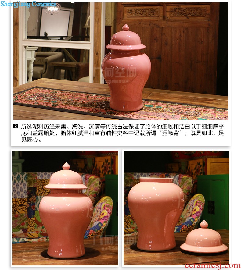 Pink space geometry 】 【 general cans ceramic vases, furnishing articles Soft outfit stylist decorate restaurant decoration