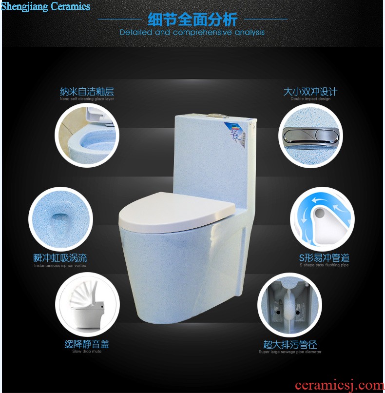 Toilet sanitary toilets siphon type household implement water-saving odor-proof slow down ceramic toilet