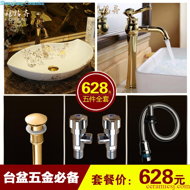 Koh larn, qi Jingdezhen ceramic toilet stage basin sink basin art basin sinks Pear flower haitang