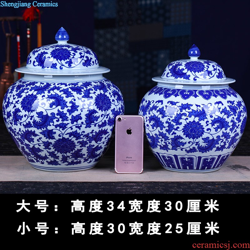 Handmade ceramic tea caddy packaging box storage of pu 'er tea cake cylinder seal Chen receives the seventh, peulthai the wake the tea bucket