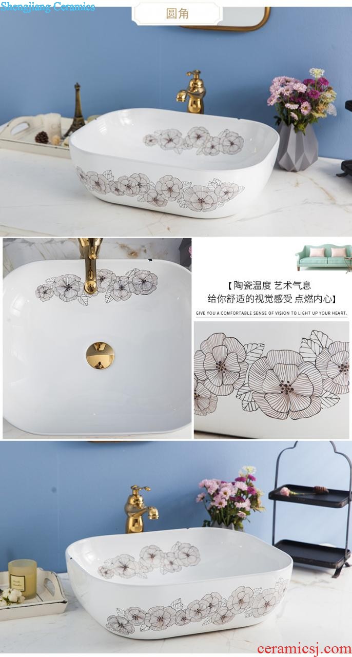 The stage basin sink lavatory ceramic european-style bathroom art basin of the basin that wash a face