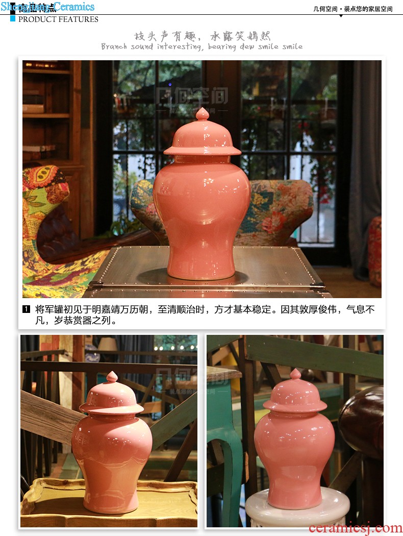 Pink space geometry 】 【 general cans ceramic vases, furnishing articles Soft outfit stylist decorate restaurant decoration