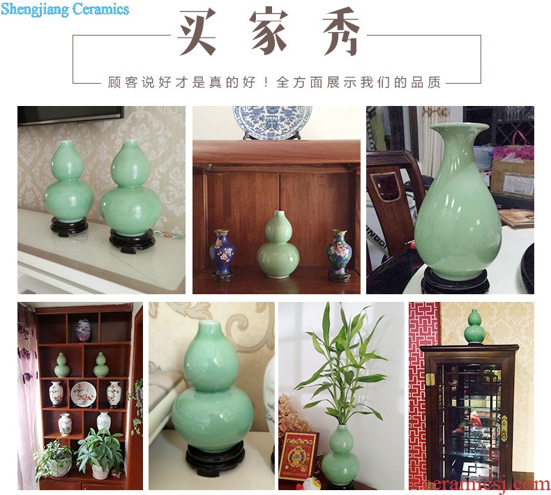 Ikea wine cabinet decoration vase furnishing articles jingdezhen sitting room of contemporary and contracted flower arranging lily creative decoration ceramics