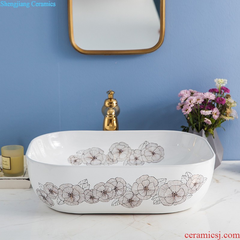 The stage basin sink lavatory ceramic european-style bathroom art basin of the basin that wash a face