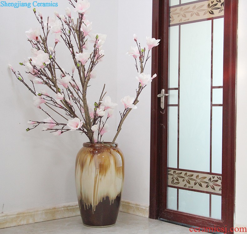 Modern European rural three-piece ceramic vase Household act the role ofing is tasted fashion flower home furnishing articles ornaments