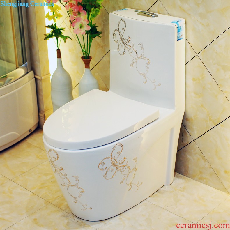 Koh larn, qi balcony toilet ceramics basin on the one-piece jump knife stone yellow lavatory basin that wash a face to wash your hands