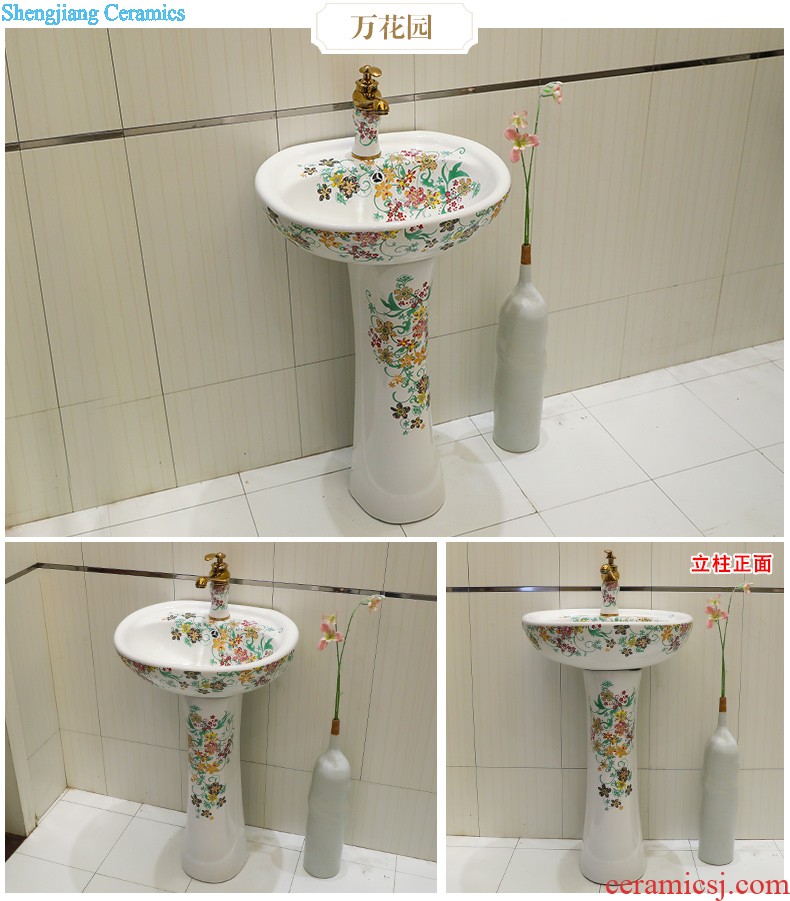 Lavabo ceramic column toilet bowl washing pool balcony sink lavatory toilet pillar landing