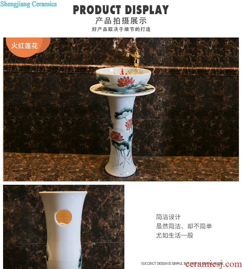 Lavabo ceramic column toilet bowl washing pool balcony sink lavatory toilet pillar landing