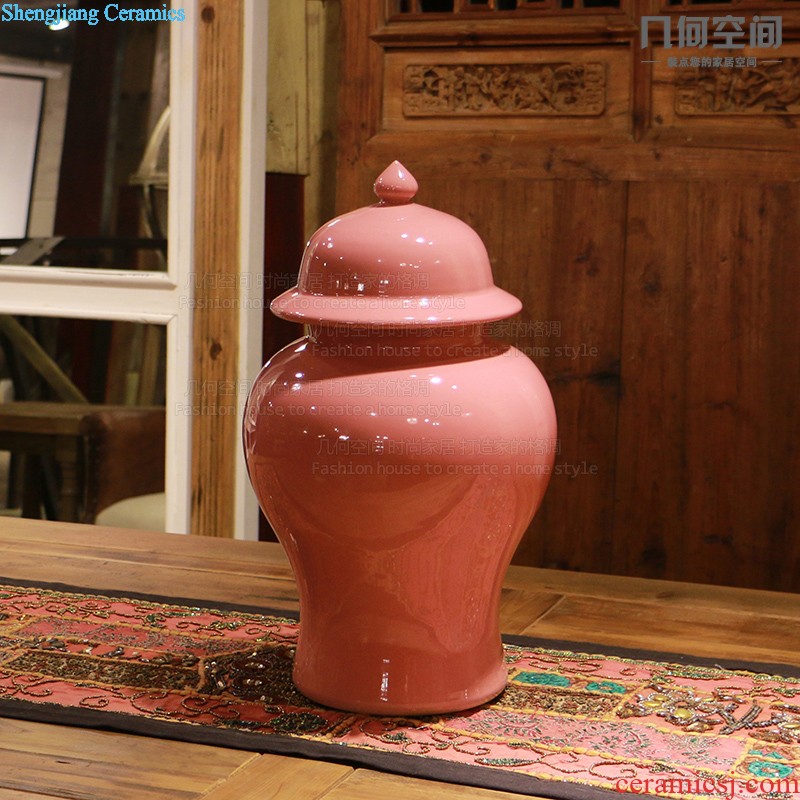 Pink space geometry 】 【 general cans ceramic vases, furnishing articles Soft outfit stylist decorate restaurant decoration