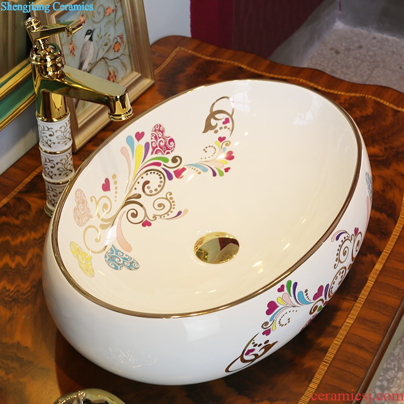 The package mailed the stage basin to jingdezhen ceramic lavabo that defend bath lavatory basin art Form of artificial grass