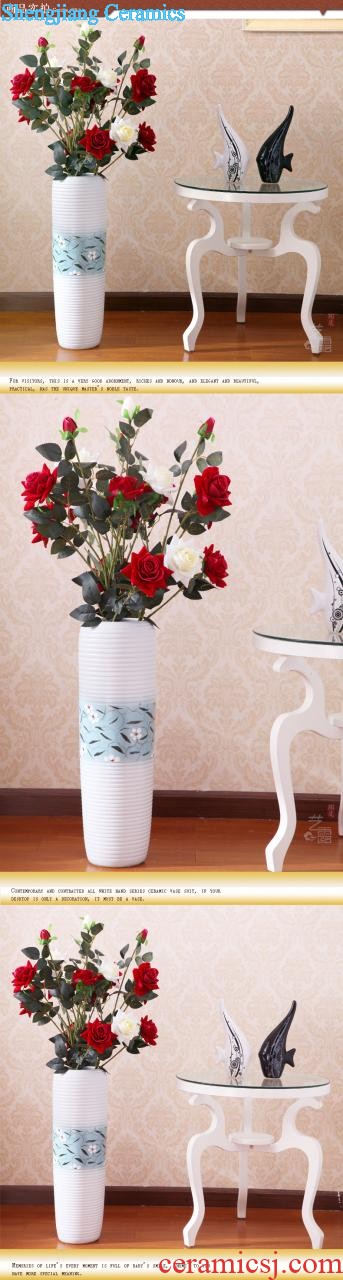 Contemporary and contracted household act the role ofing is tasted Black and white vase Jingdezhen ceramic furnishing articles A new soft outfit decoration furnishing articles