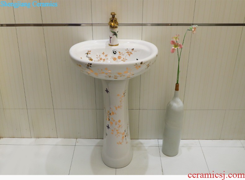 Lavabo ceramic column toilet bowl washing pool balcony sink lavatory toilet pillar landing