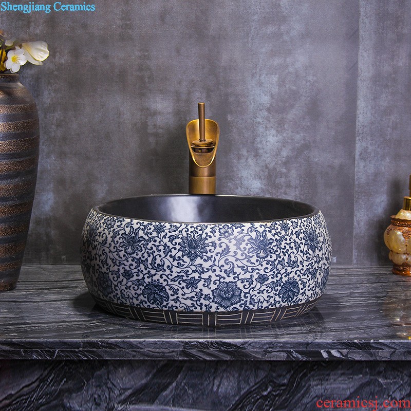 Ceramic balcony wash basin trough large mop mop pool mop pool toilet small household floor mop pool