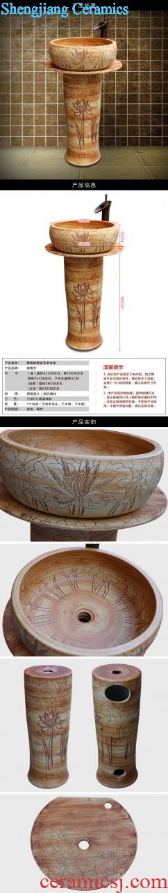 The package mail of jingdezhen ceramic art mop basin mop mop pool pool Fangyuan small blue and white