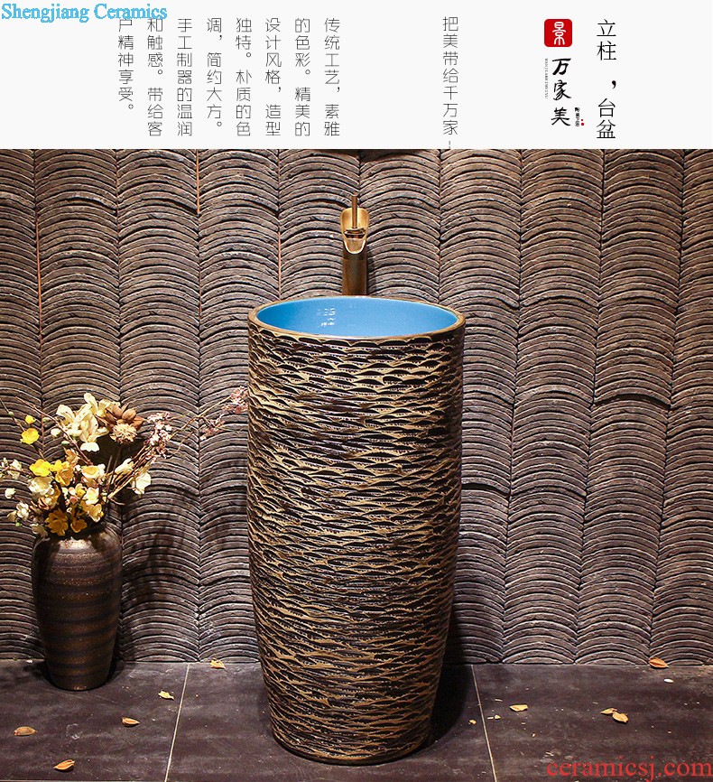 M us-taiwan toilet ceramic basin to increase the sink lavatory basin golden art on stage