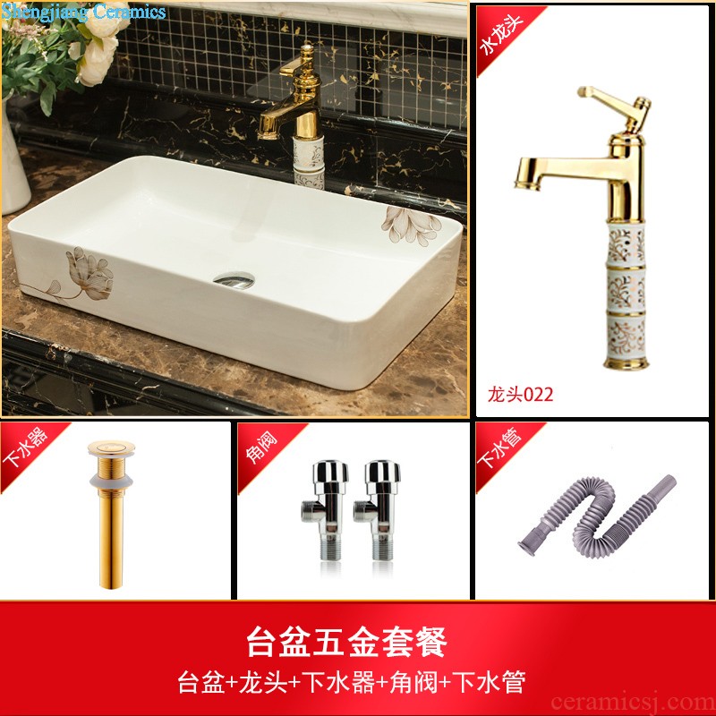 Koh larn, qi column basin bathroom balcony one floor pillar lavabo ceramic vertical washing a face basin