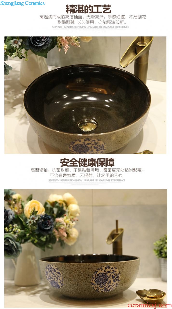 The package mail of jingdezhen ceramic art mop basin mop mop pool pool Mandarin duck lotus