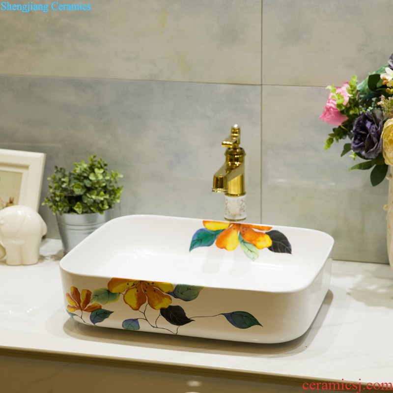 Koh larn, qi increase of jingdezhen ceramic toilet lavabo that defend bath lavatory art basin gold flipping