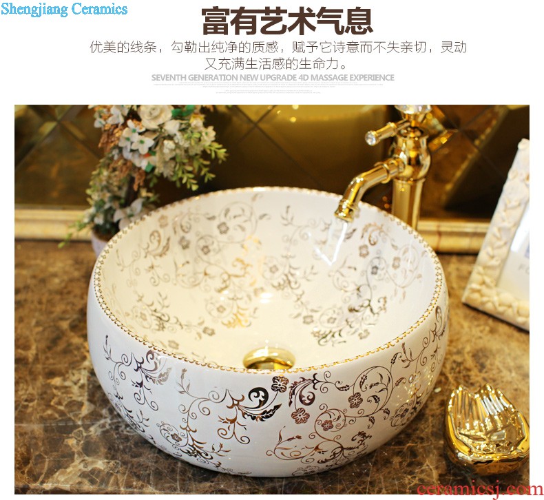 Koh larn, qi stage basin of the basin that wash a face the sink basin sinks special-shaped ceramic sanitary ware art fashion living flower