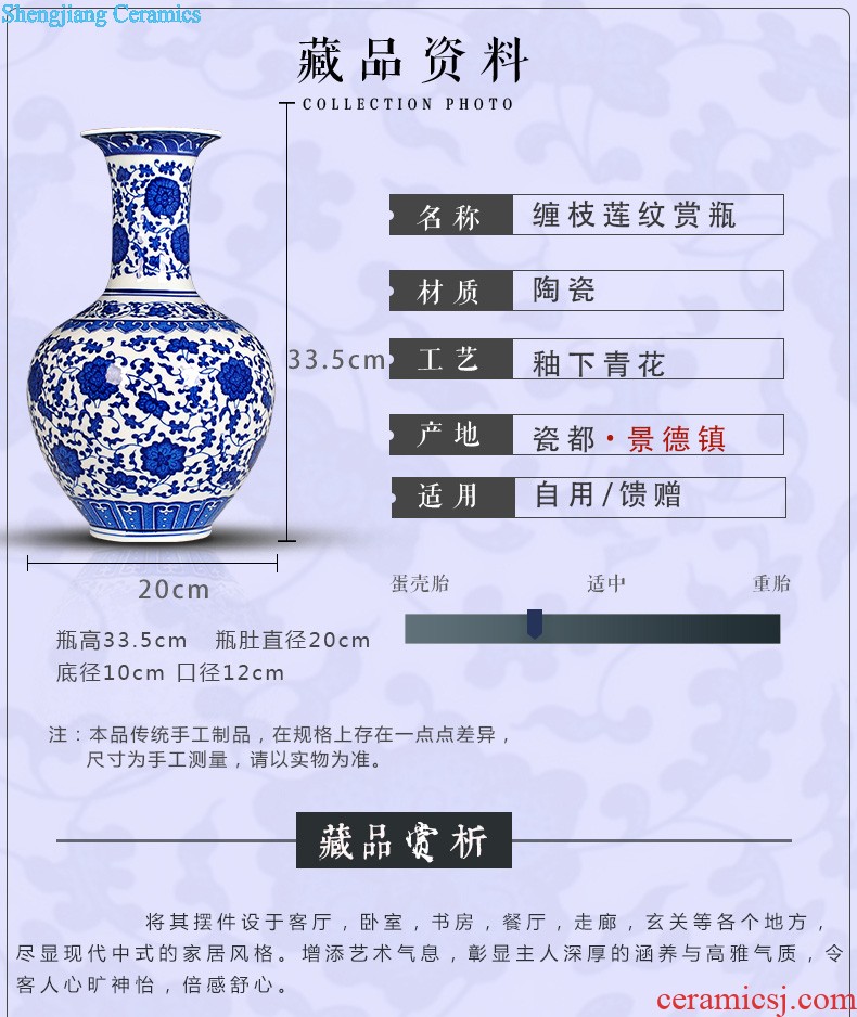 Creative jingdezhen ceramics vase furnishing articles hand-painted thin foetus ikea household act the role ofing is tasted sitting room adornment ark furnishing articles