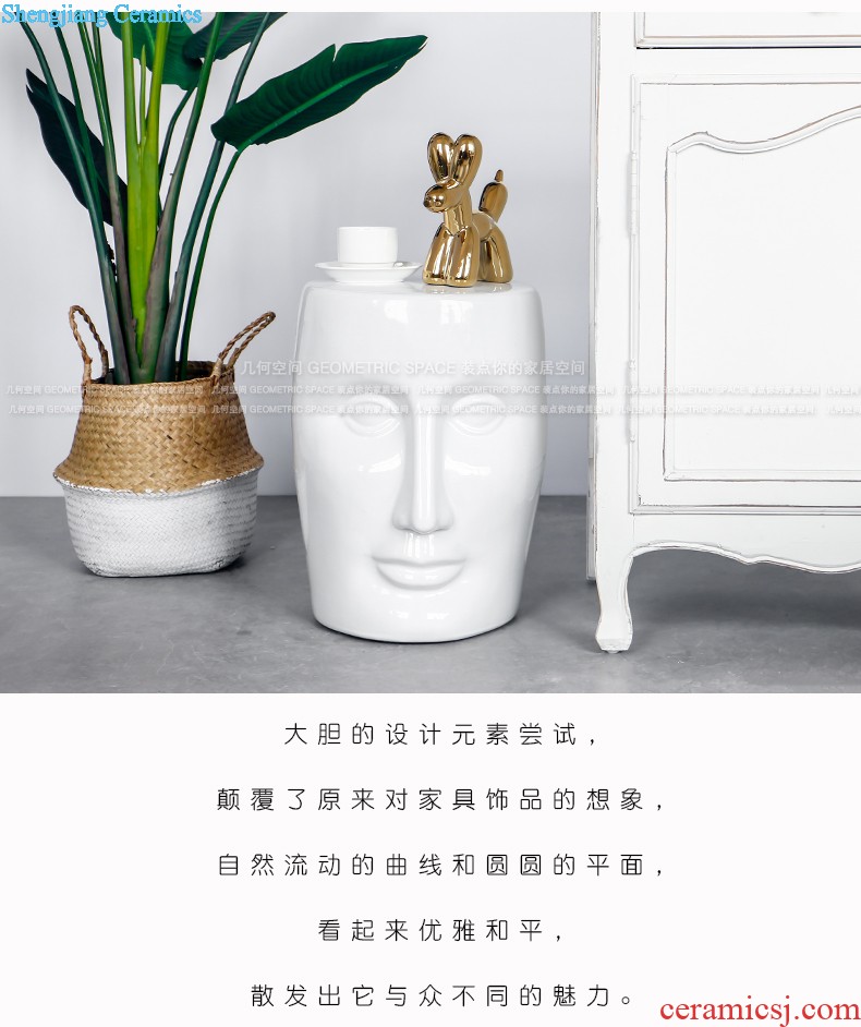 Jingdezhen light in vain cans ceramic glaze general European model room hotel furnishing articles of handicraft decorative accessories