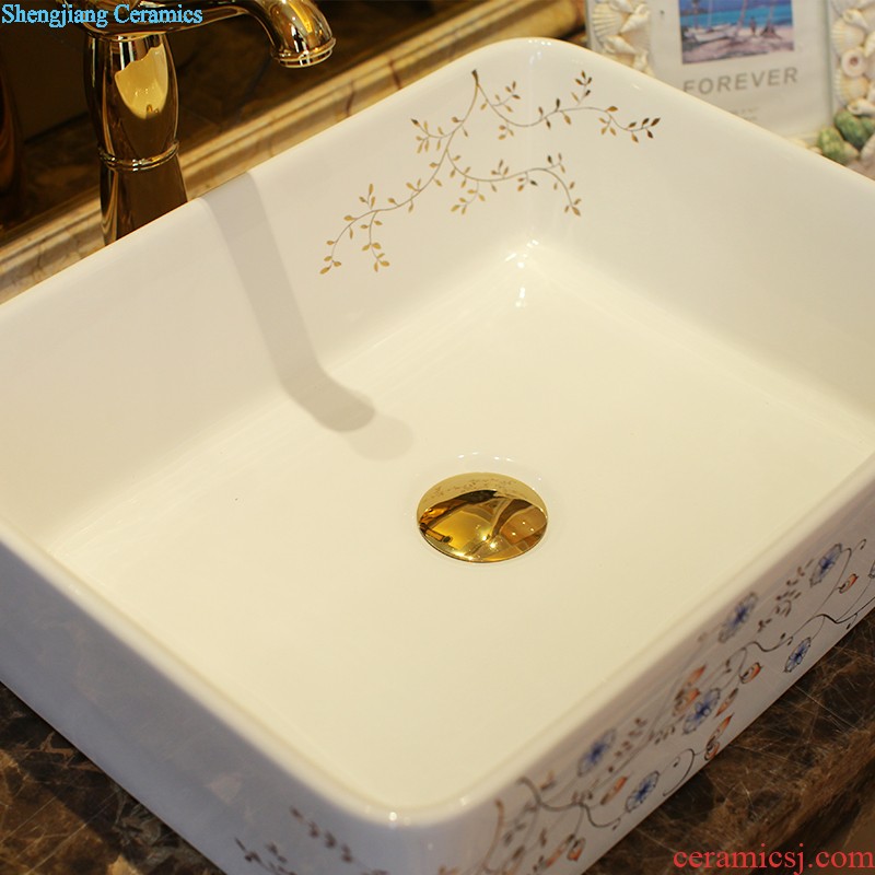 Koh larn, qi Jingdezhen ceramic toilet stage basin sink basin art basin sinks Waist drum flowers