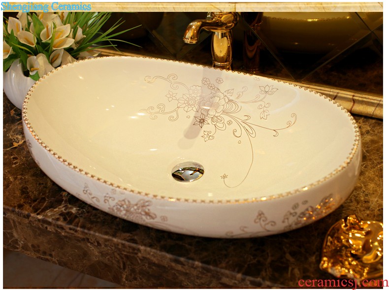 Koh larn, qi ceramic art basin mop mop pool ChiFangYuan one-piece mop pool size 35 cm style