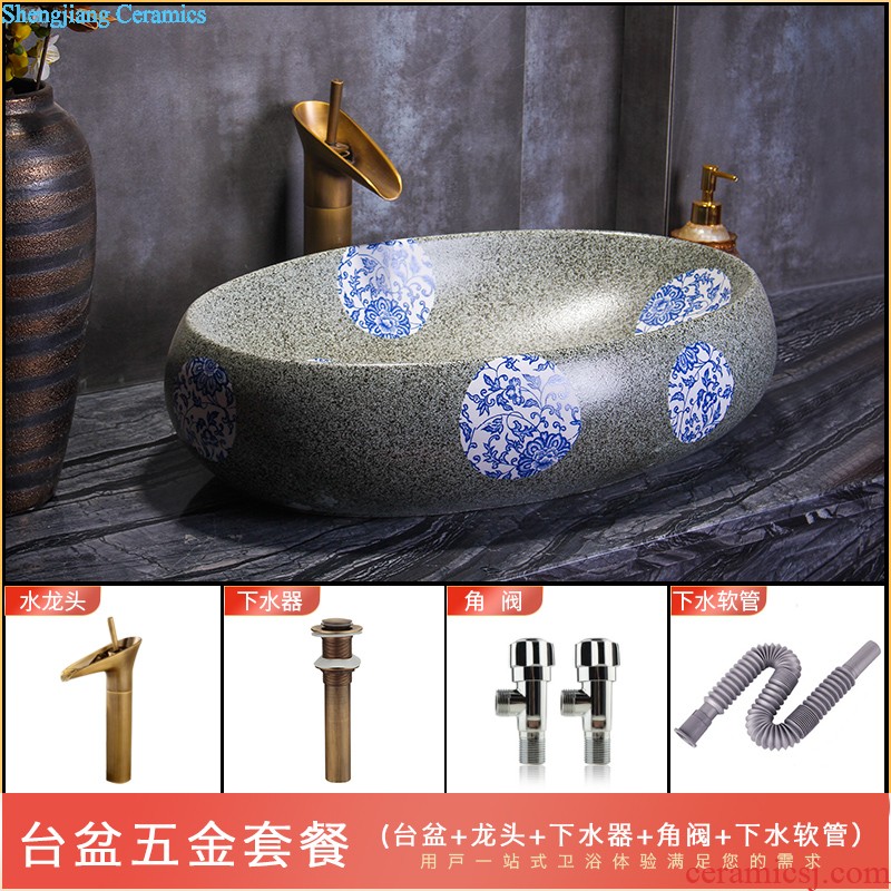 On the ceramic bowl lavatory art basin round continental basin toilet lavabo wash basin filled with flowers