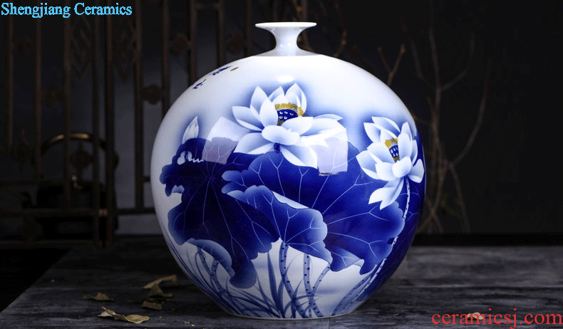 Contracted creative furnishing articles sitting room Flower vase european-style decoration Vase jingdezhen ceramics home decoration