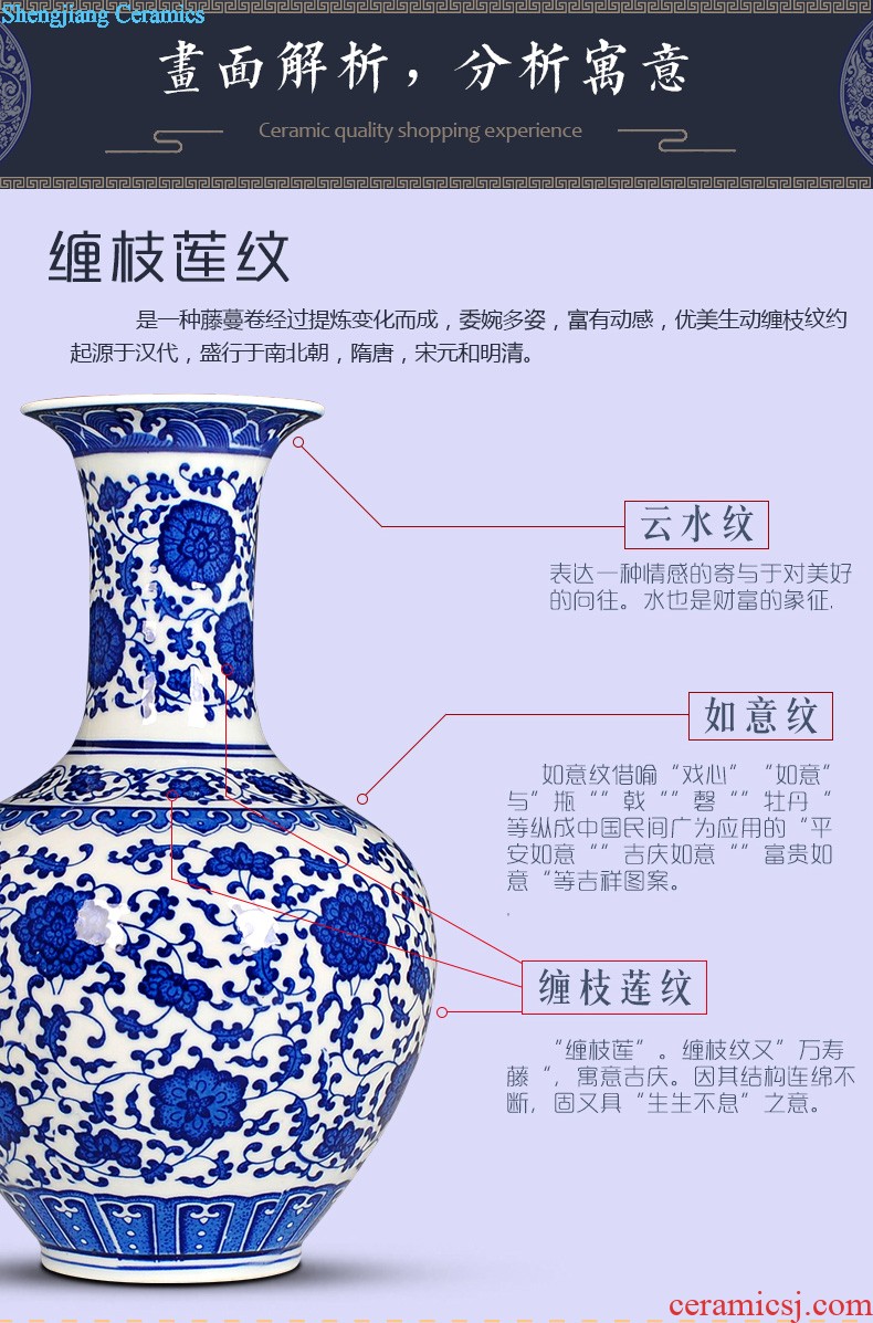 Creative jingdezhen ceramics vase furnishing articles hand-painted thin foetus ikea household act the role ofing is tasted sitting room adornment ark furnishing articles