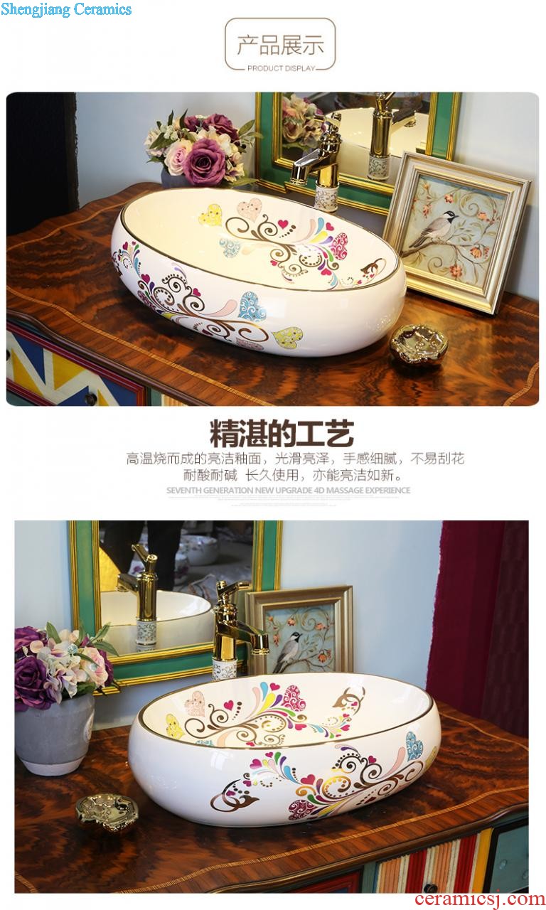 The package mailed the stage basin to jingdezhen ceramic lavabo that defend bath lavatory basin art Form of artificial grass