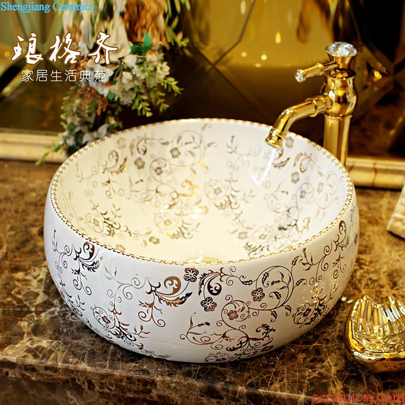 Koh larn, qi stage basin of the basin that wash a face the sink basin sinks special-shaped ceramic sanitary ware art fashion living flower