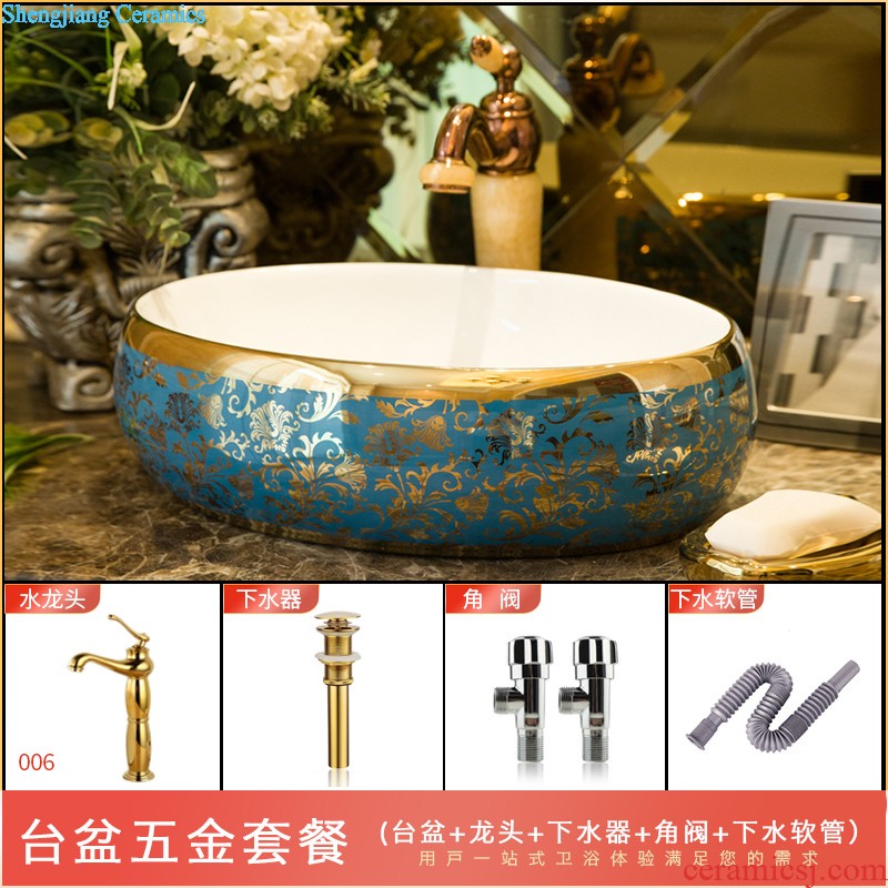 The stage basin of jingdezhen ceramic lavabo that defend bath lavatory basin art basin