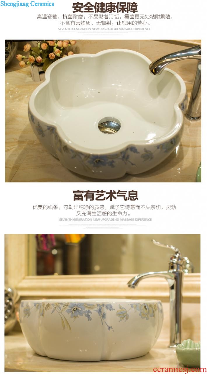 Post, qi jingdezhen basin of Chinese style restoring ancient ways ceramic column balcony floor toilet lavabo wash face basin that wash a face