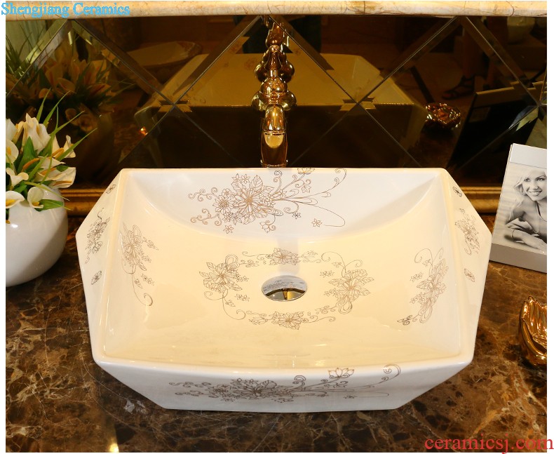 Koh larn, qi ceramic art basin mop mop pool ChiFangYuan one-piece mop pool size 35 cm style