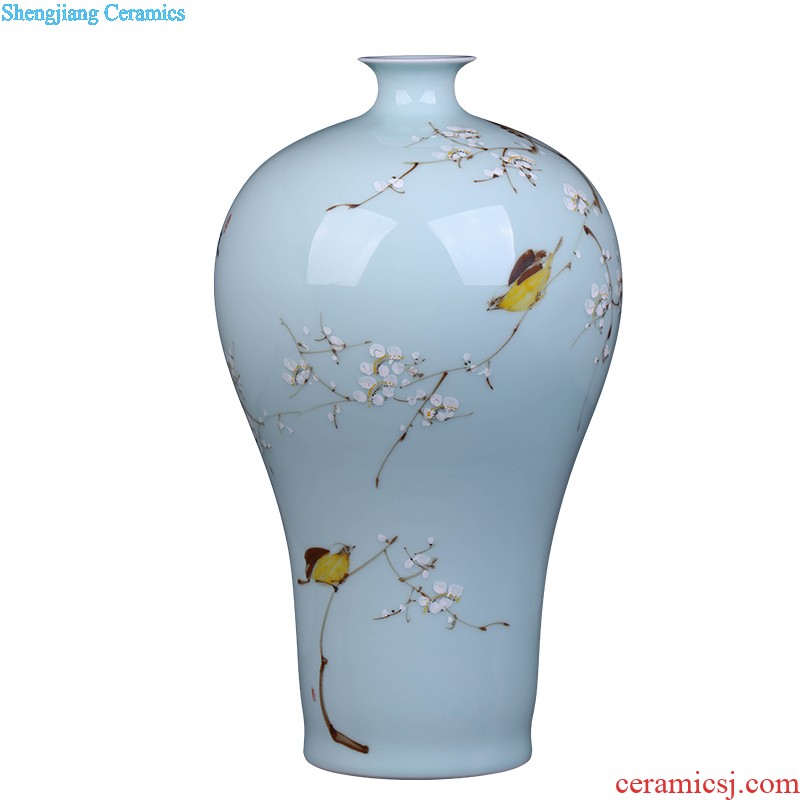 Jingdezhen ceramics hand-painted blue and white porcelain vase The sitting room TV ark home decoration crafts porcelain furnishing articles