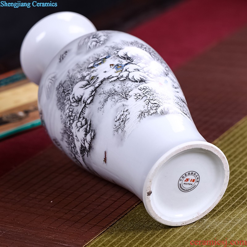 Jingdezhen ceramic vases, furnishing articles Home sitting room adornment flower arranging wine ark adornment handicraft furnishing articles room