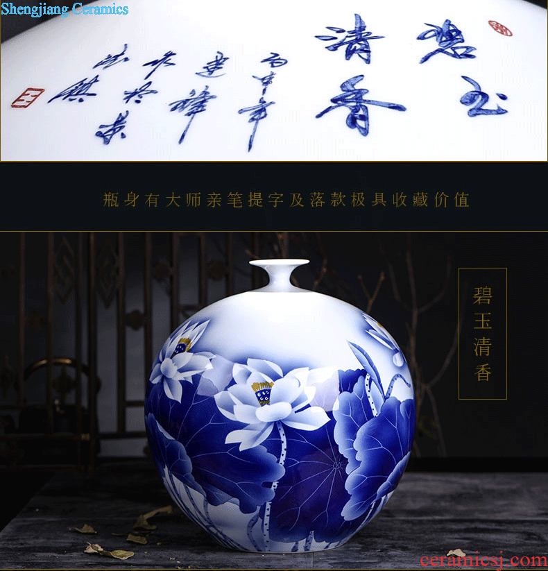 Contracted creative furnishing articles sitting room Flower vase european-style decoration Vase jingdezhen ceramics home decoration