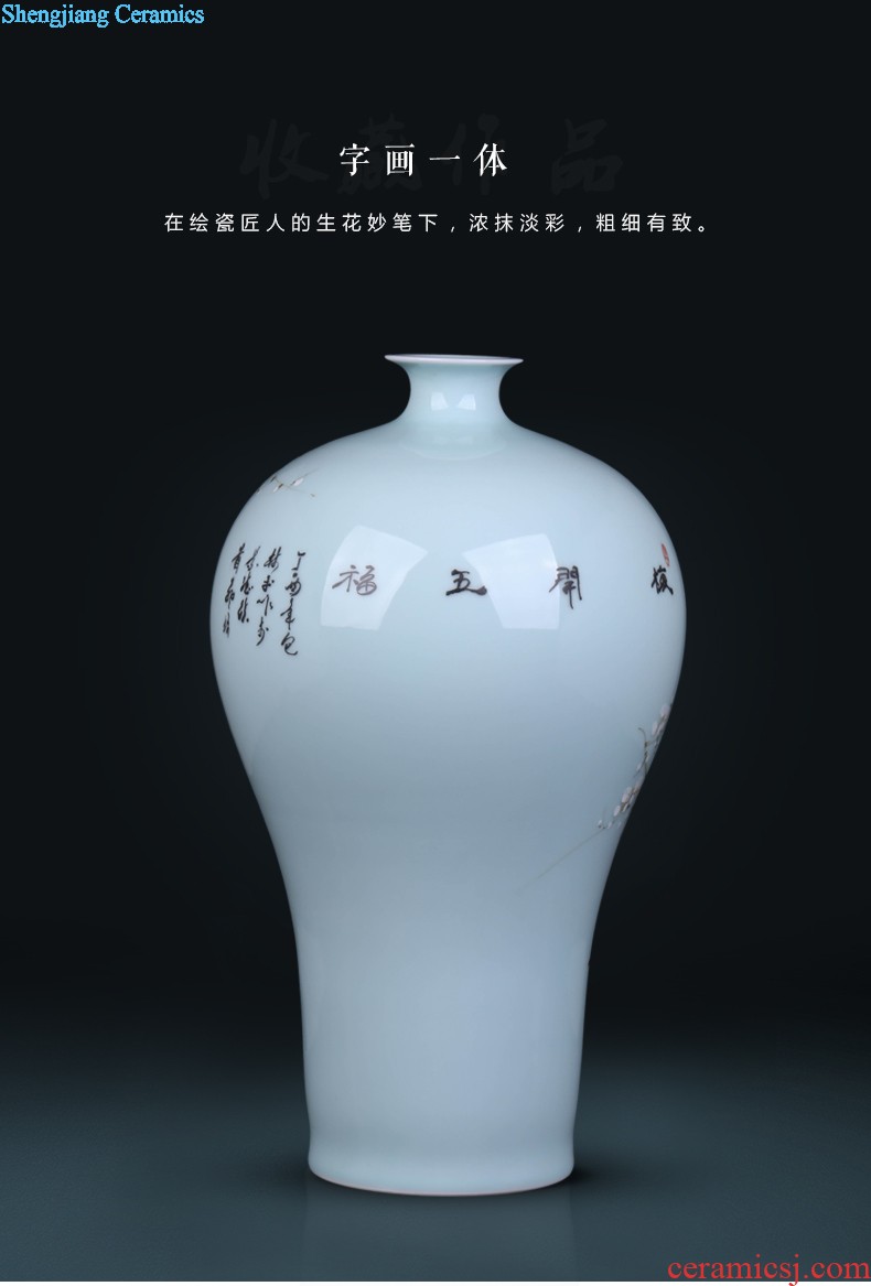 Jingdezhen ceramics hand-painted blue and white porcelain vase The sitting room TV ark home decoration crafts porcelain furnishing articles