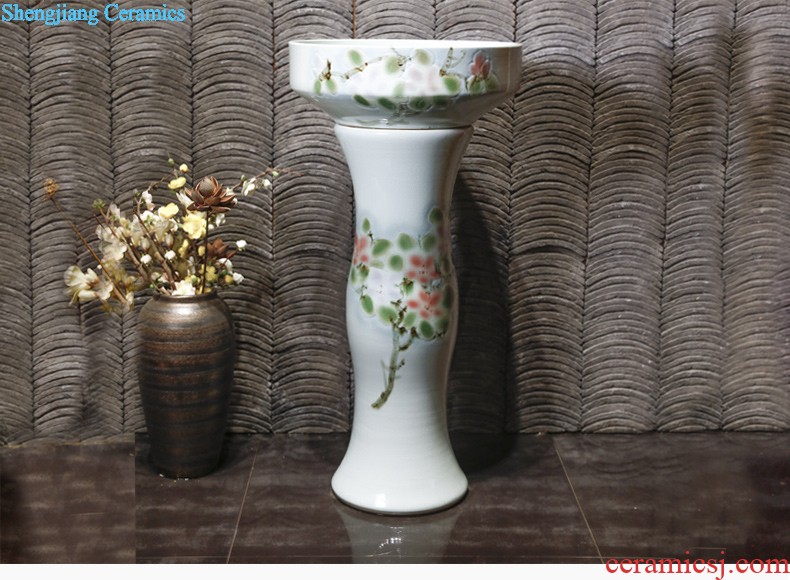 Small basin of wash one vertical integrated basin ceramic column type washs a face basin bathroom column column vertical floor type