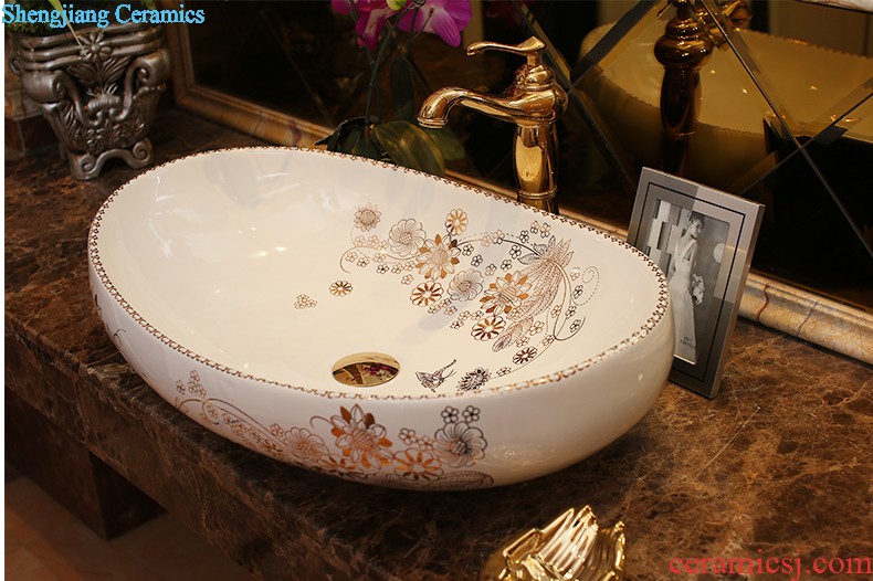 Koh larn, qi ceramic art basin mop mop pool ChiFangYuan one-piece mop pool size 35 cm style