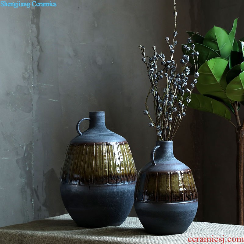 Jingdezhen ceramic vase furnishing articles sitting room porch hand-painted vases contracted household adornment style floor vase