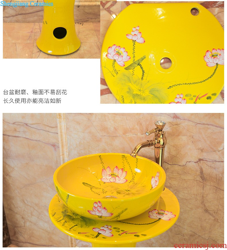 Lavabo ceramic column toilet bowl washing pool balcony sink lavatory toilet pillar landing