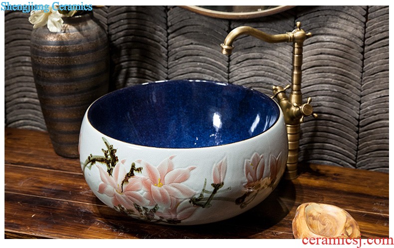 Koh larn, qi stage basin sink lavatory ceramic european-style bathroom art basin of the basin that wash a face