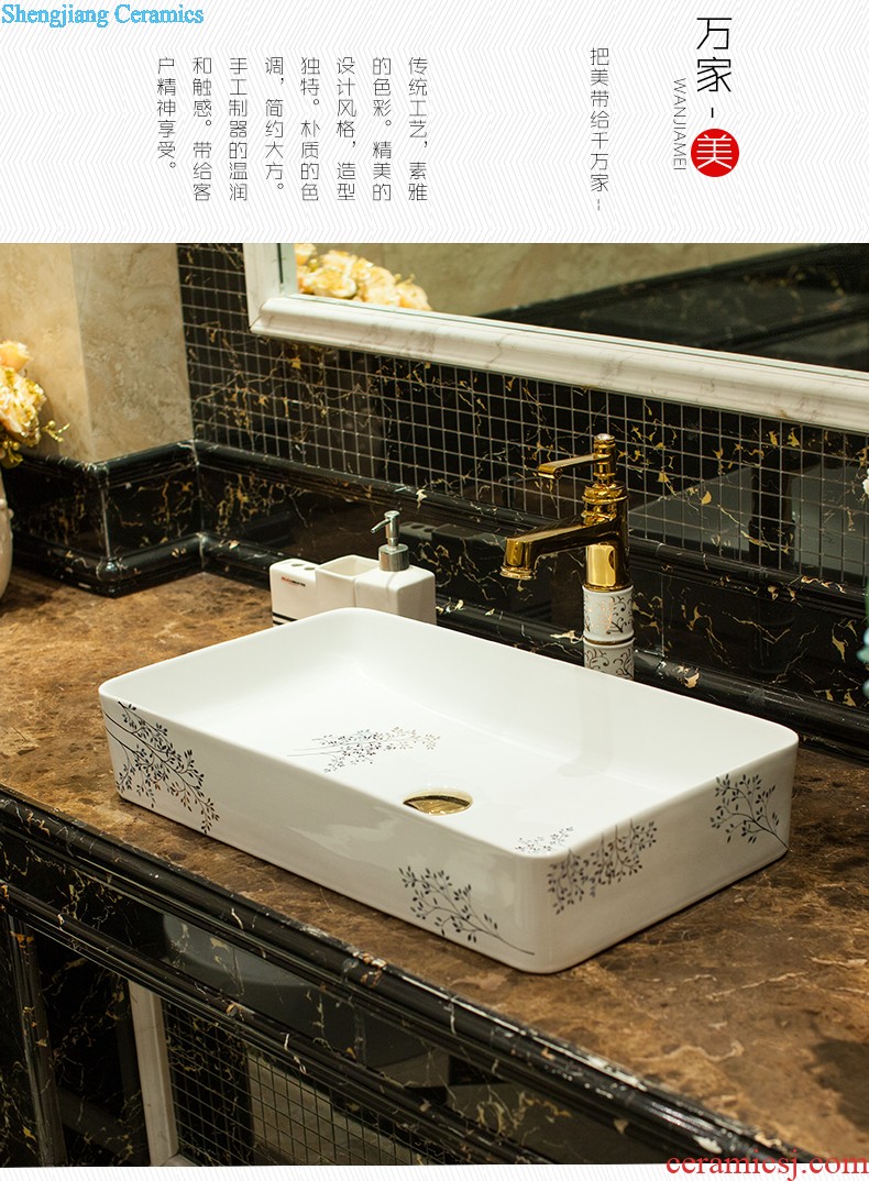 M beautiful Chinese ceramic column basin of the courtyard outside the sink basin as floor balcony column basin