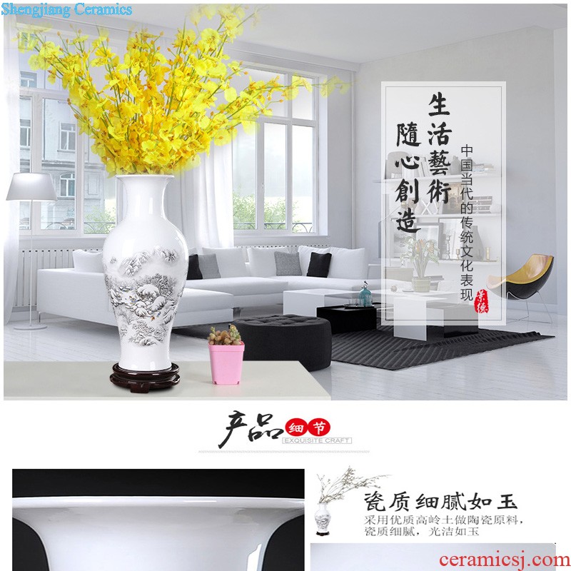 Jingdezhen ceramic vases, furnishing articles Home sitting room adornment flower arranging wine ark adornment handicraft furnishing articles room