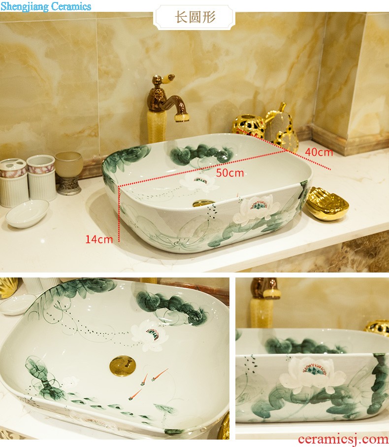 The stage basin circular wash basin art basin bathroom sinks the basin that wash a face on the sink of household ceramics